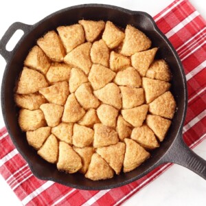 Skillet of Monkey Bread.