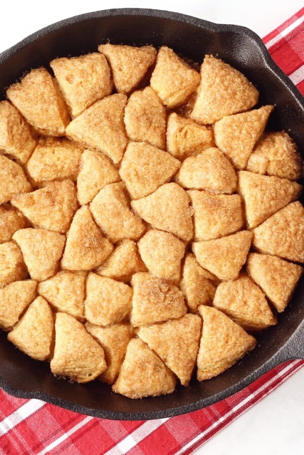 Skillet of Monkey Bread.