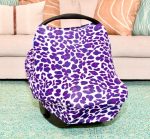 Baby Carseat Cover Canopy Purple