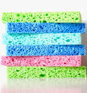 Christmas Candies Holly Sponge Dish Sponge 3 Pcs Gingerbread Cookie Kitchen  Sponge Handy Sponges Cellulose Sponges for Cleaning Kitchen and Household