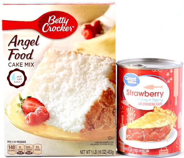 Strawberry Angel Food Dump Cake Recipe