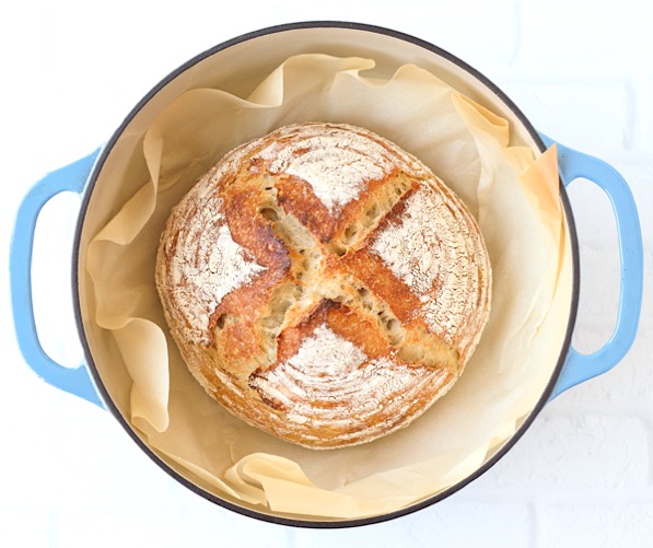 Easy Dutch oven sourdough bread for beginners - Sprouting Wheel