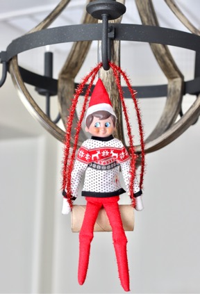 Elf on the Shelf Chandelier