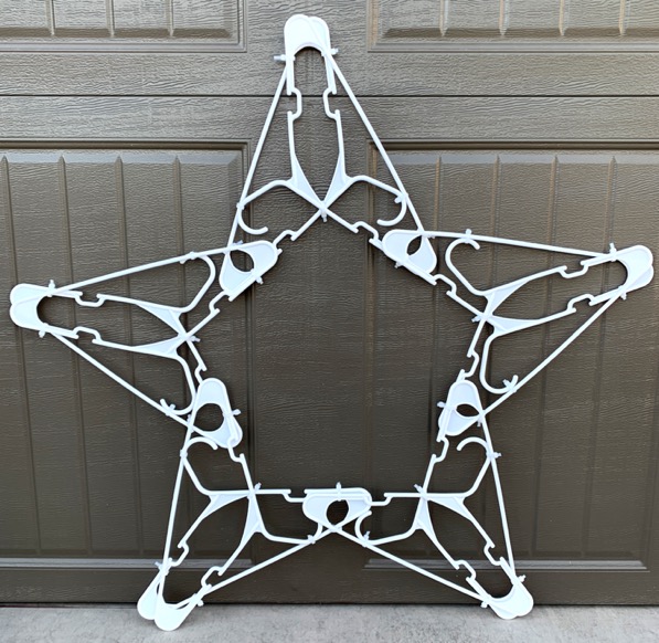 How to Make a Clothes Hanger Christmas Star