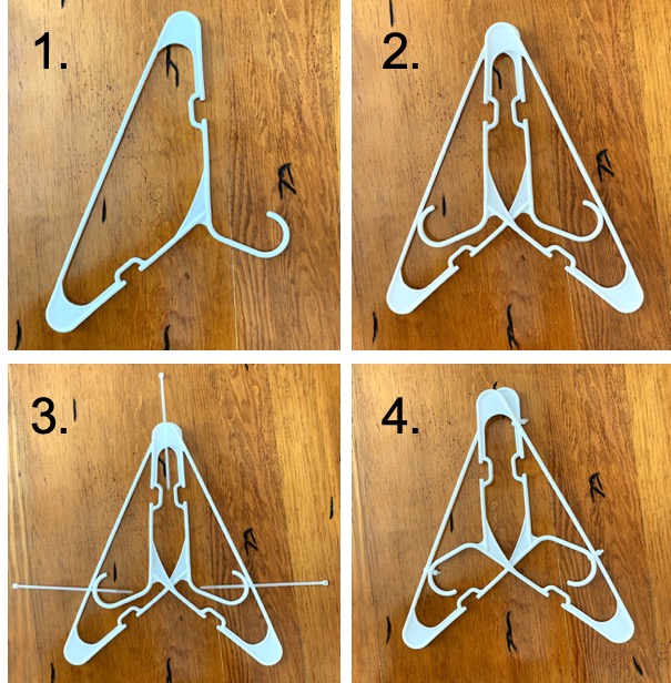 How to Make a Clothes Hanger Christmas Star