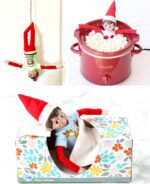 27 Easy Elf On The Shelf Ideas For Funny Elves 2024 The Frugal Girls   Elf On The Shelf Ideas Funny New Easy 150x184 