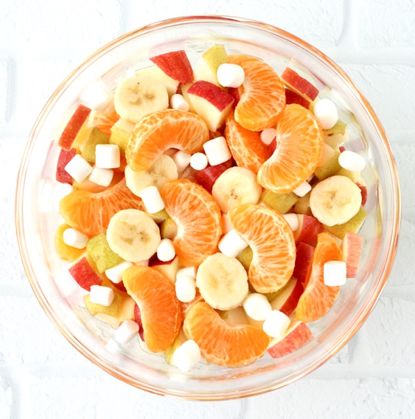 Easy Fruit Salad Recipe with Marshmallows and Fresh Fruit