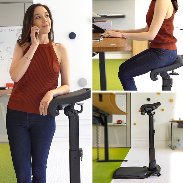 LeanRite Standing Desk Chair for Back Pain Prevention – Ergo Impact