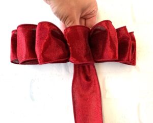 How to Make a Bow for a Wreath with Wired Ribbon! {So EASY}
