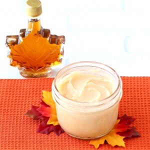 Small jar of maple butter.
