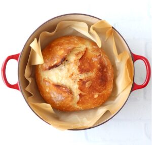 No Knead Dutch Oven Bread (Rosemary Bread) Recipe - The Cookie Rookie®