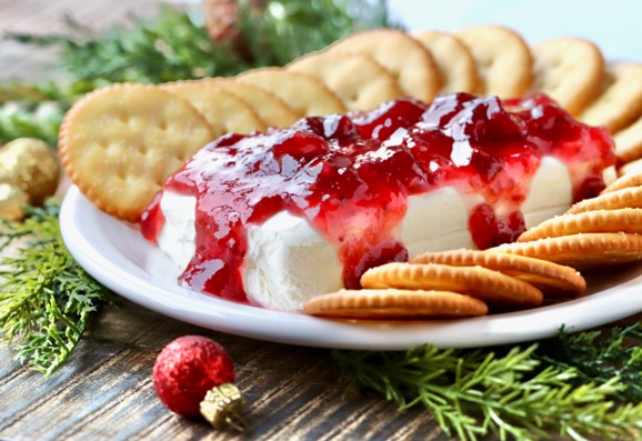 Cranberry Cream Cheese Dip With Crackers Recipe EASY   Cranberry Cream Cheese Dip Recipe Easy 