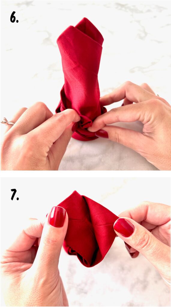 valentine with napkin folding directions