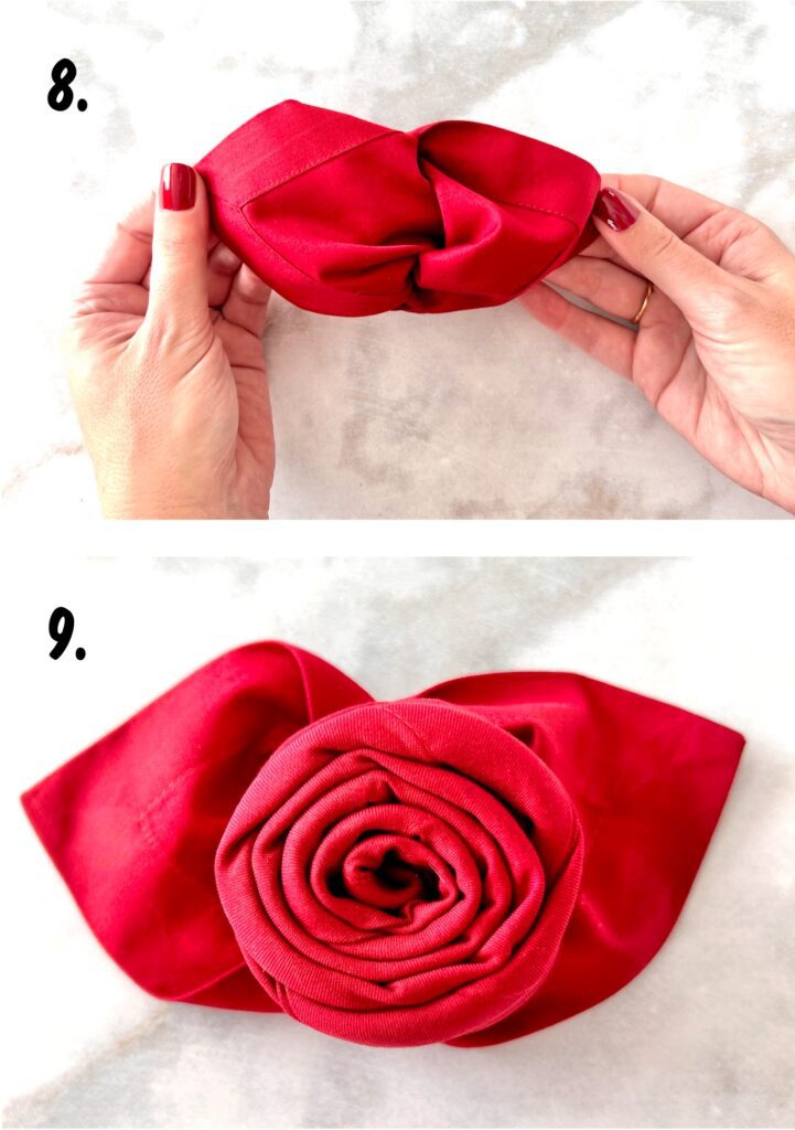 How to Fold Cloth Napkins Into Roses - Cali Girl In A Southern World