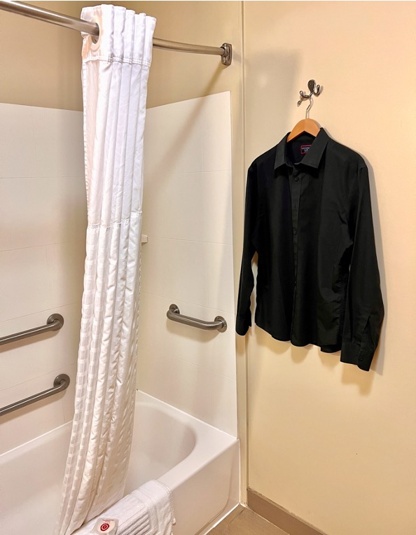 How to Steam Clothes in Hotel Shower
