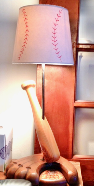 DIY Baseball Lampshade