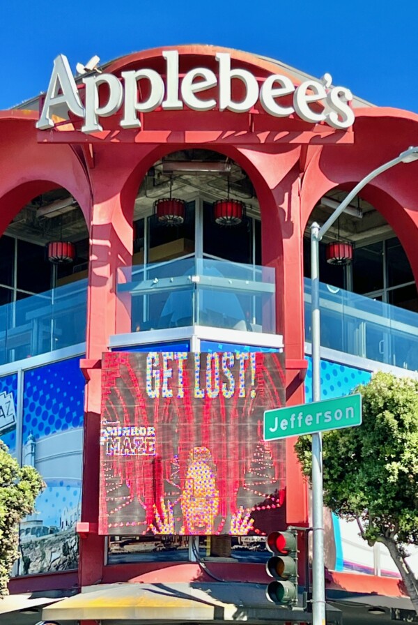 Outside of an Applebee's.