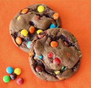 Chocolate M&M Cake Mix Cookies Recipe