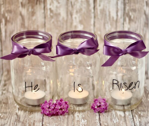 Easter Mason Jar Candles