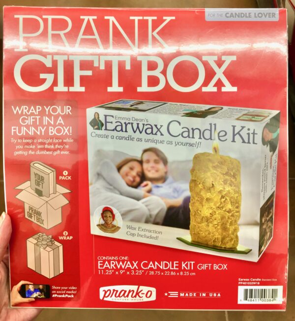 Prank Pack, Earwax Candle Kit Prank Gift Box, Wrap Your Real