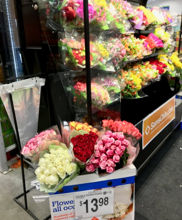 Fresh flowers at Sam\'s Club.
