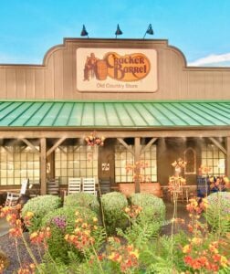 Out of a Cracker Barrel.