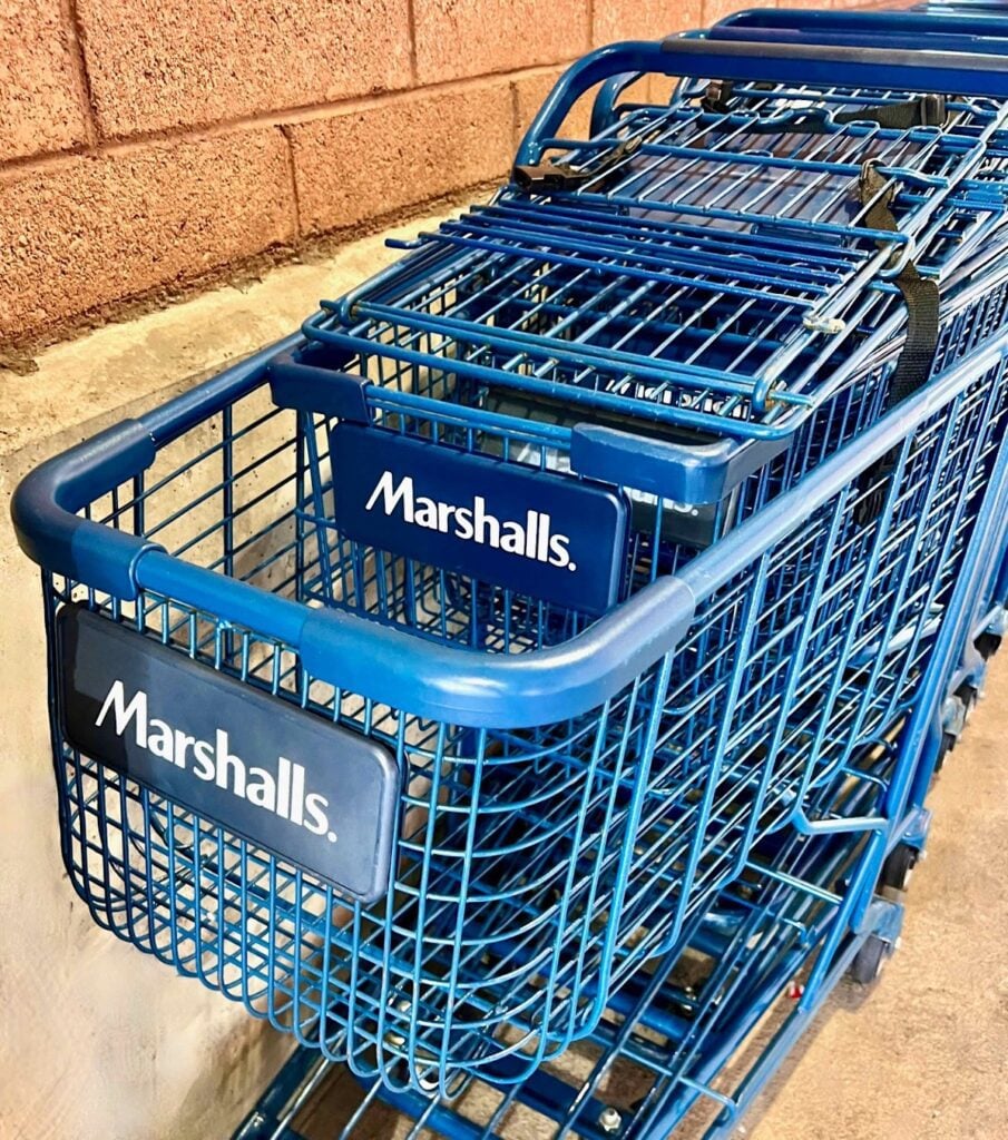 Marshalls shopping carts.