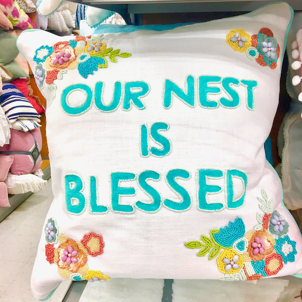 Throw pillow at TJ Maxx.