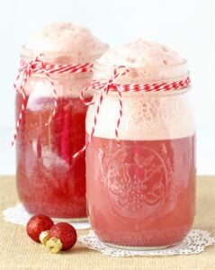 Christmas Punch in two jars.