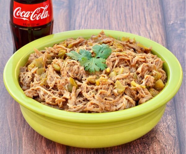 Mexican Pulled Pork Taco meat in a bowl.