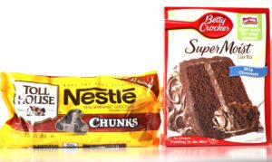Chocolate Chunk Cookie ingredients.
