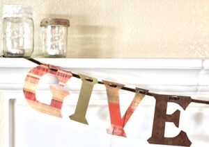 Banner of the word \"Give.\"