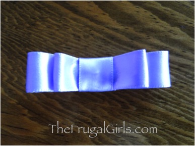 Lavender hair bow for babies.