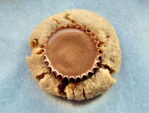 A Mini Peanut Butter Cup Cookie.