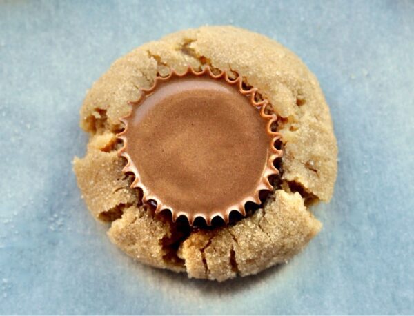 A Mini Peanut Butter Cup Cookie.