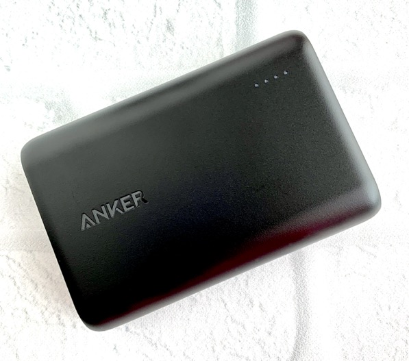Anker portable phone charger.