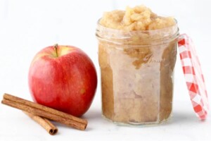 Applesauce in jar