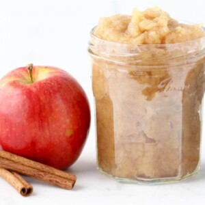 Applesauce in jar