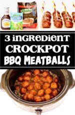 BBQ Meatballs in crockpot.