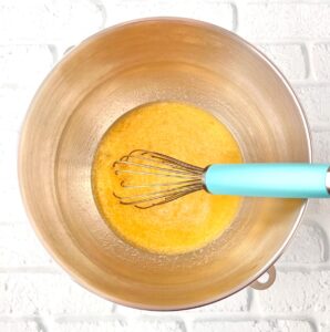 Whisk in mixing bowl with activated yeast and honey.