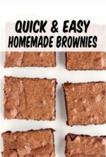Chocolate fudge homemade brownies cut into squares.
