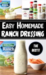 Ingredients for homemade ranch dressing.