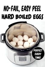 Hard boiled eggs in instant pot.