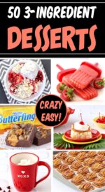 Collage of 3 Ingredient Desserts.
