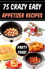 Collage of easy appetizer recipes.