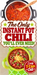 7 can chili in Instant Pot.