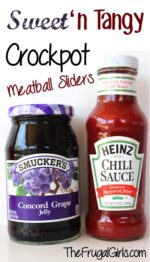 Grape jelly meatball ingredients.